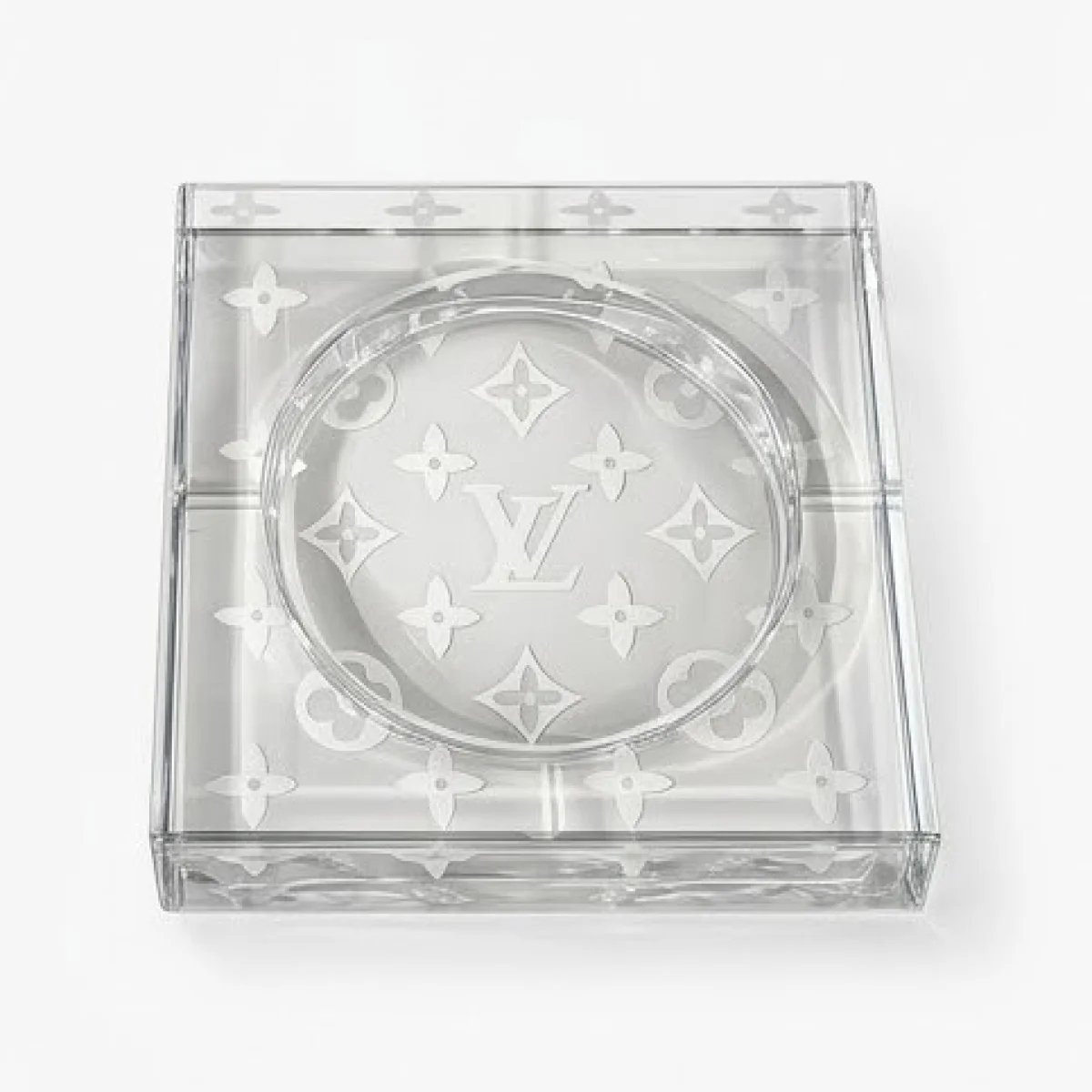 LOUIS VUITTON – Luxury Crystal Monogram Dish - صورة 5