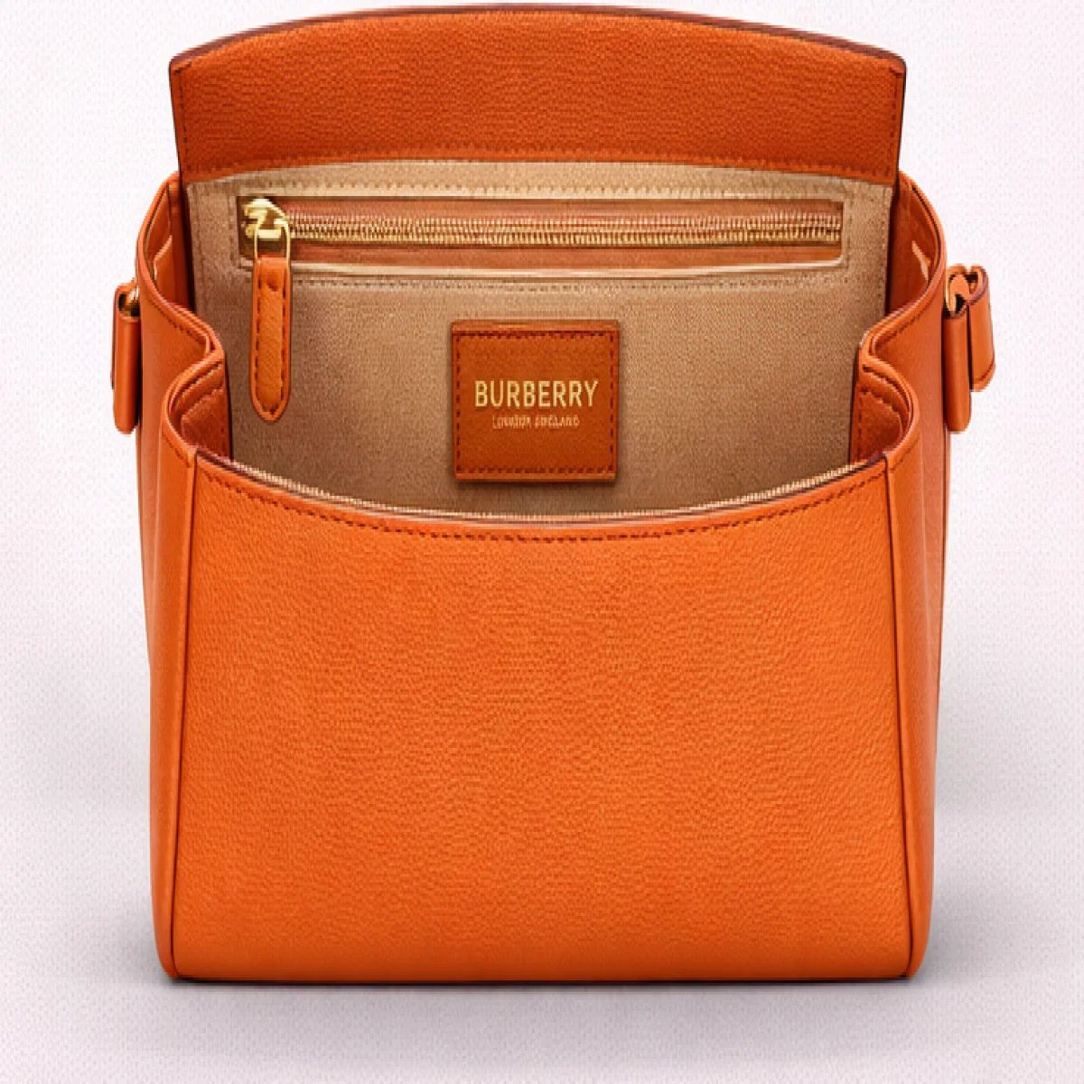 Burberry Classic Leather Top Handle Handbag - صورة 5