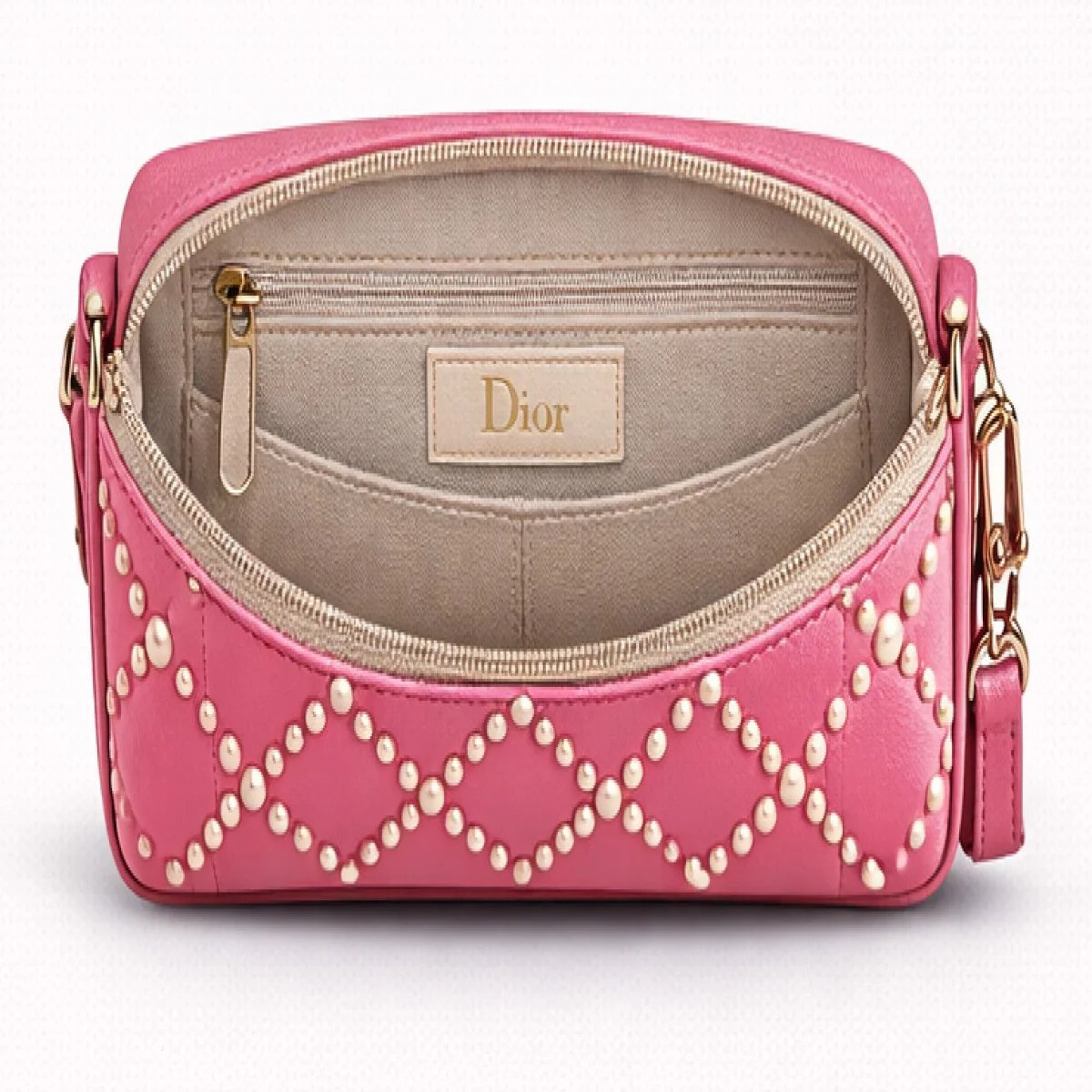 Christian Dior Mini Lady Dior Studded Cannage Bag - صورة 10