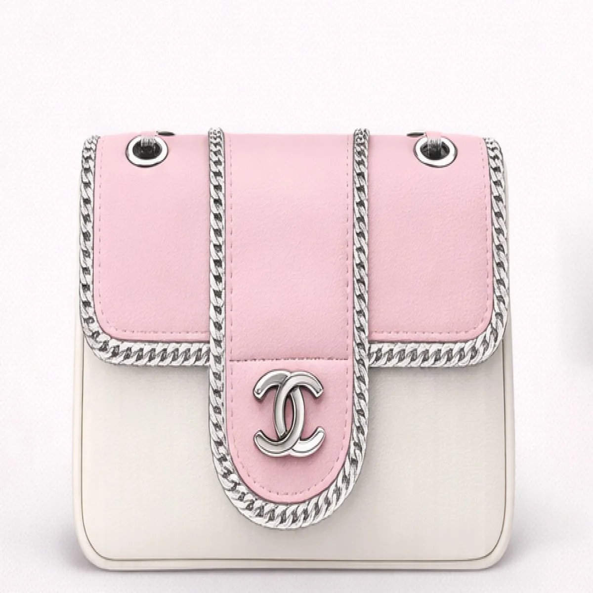 Chanel CC Two-Tone Flap Chain Bag - صورة 8