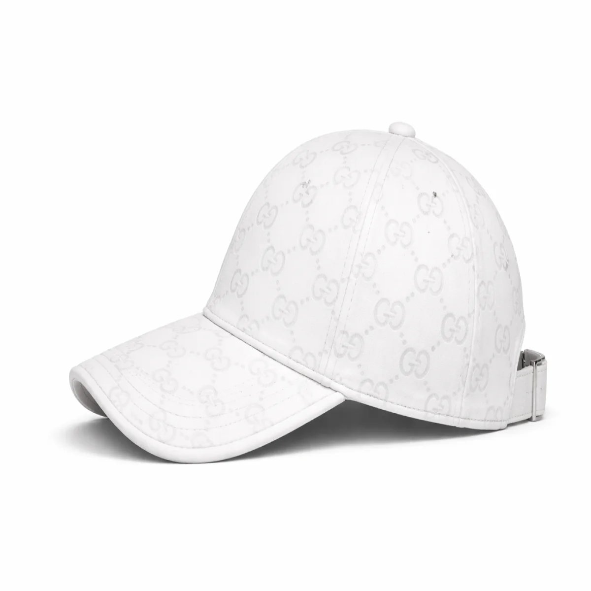 قبعة Gucci جلد أبيض - صورة 2