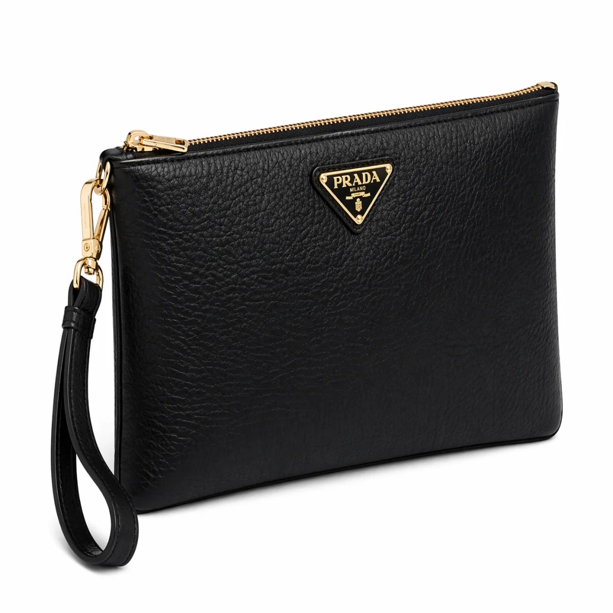 كلتش جلد بتصميم Prada – أناقة كلاسيكية - صورة 3