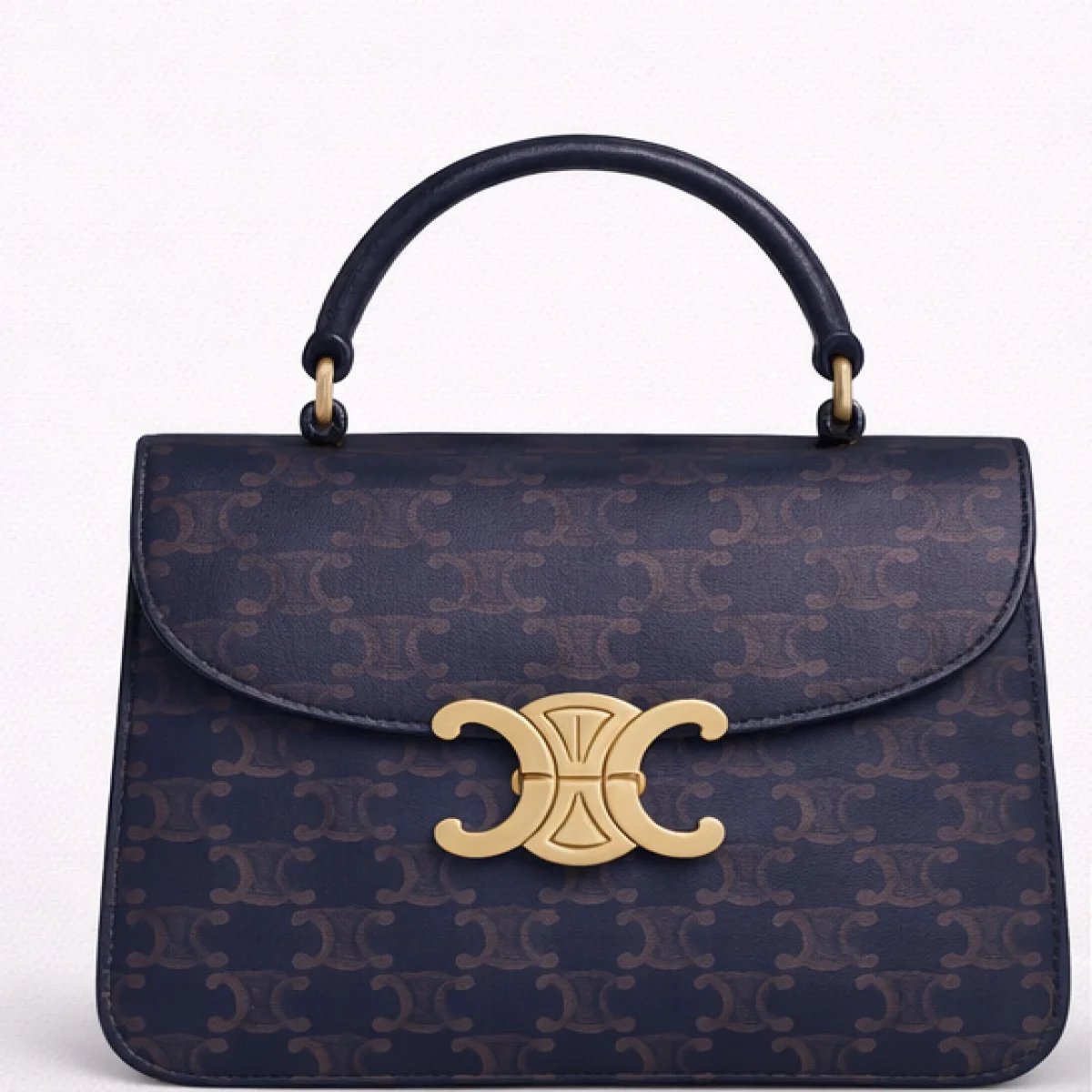 CELINE Triomphe Canvas Top Handle Bag - صورة 11