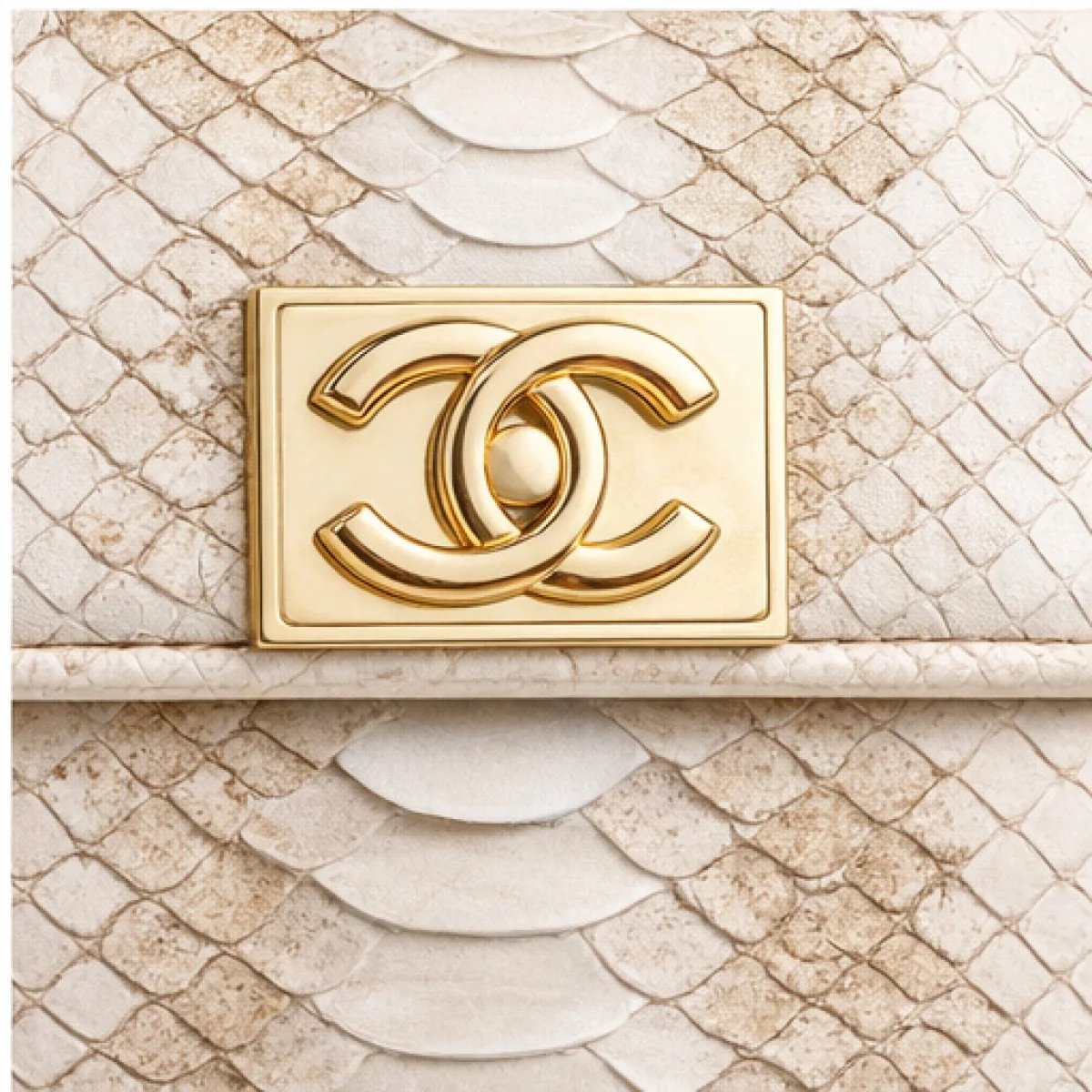 Chanel Classic Python Flap Chain Bag - صورة 10