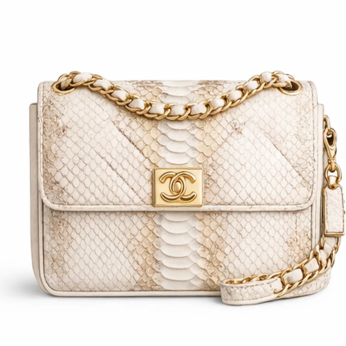 Chanel Classic Python Flap Chain Bag - صورة 7