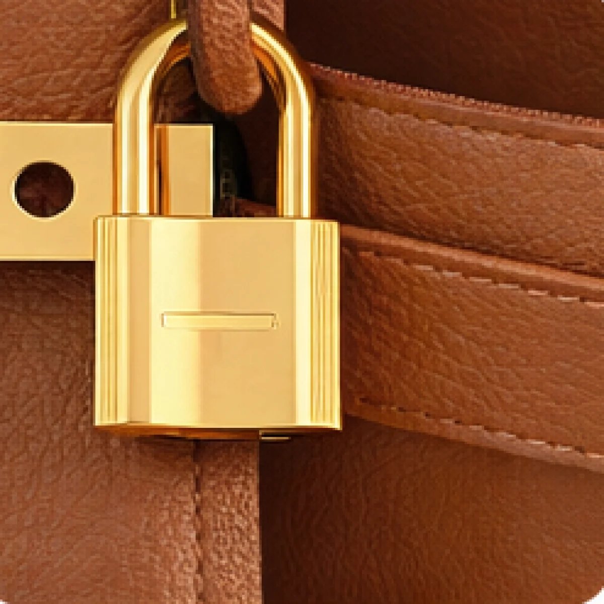 Hermès Kelly 28 Gold Leather Bag - صورة 3