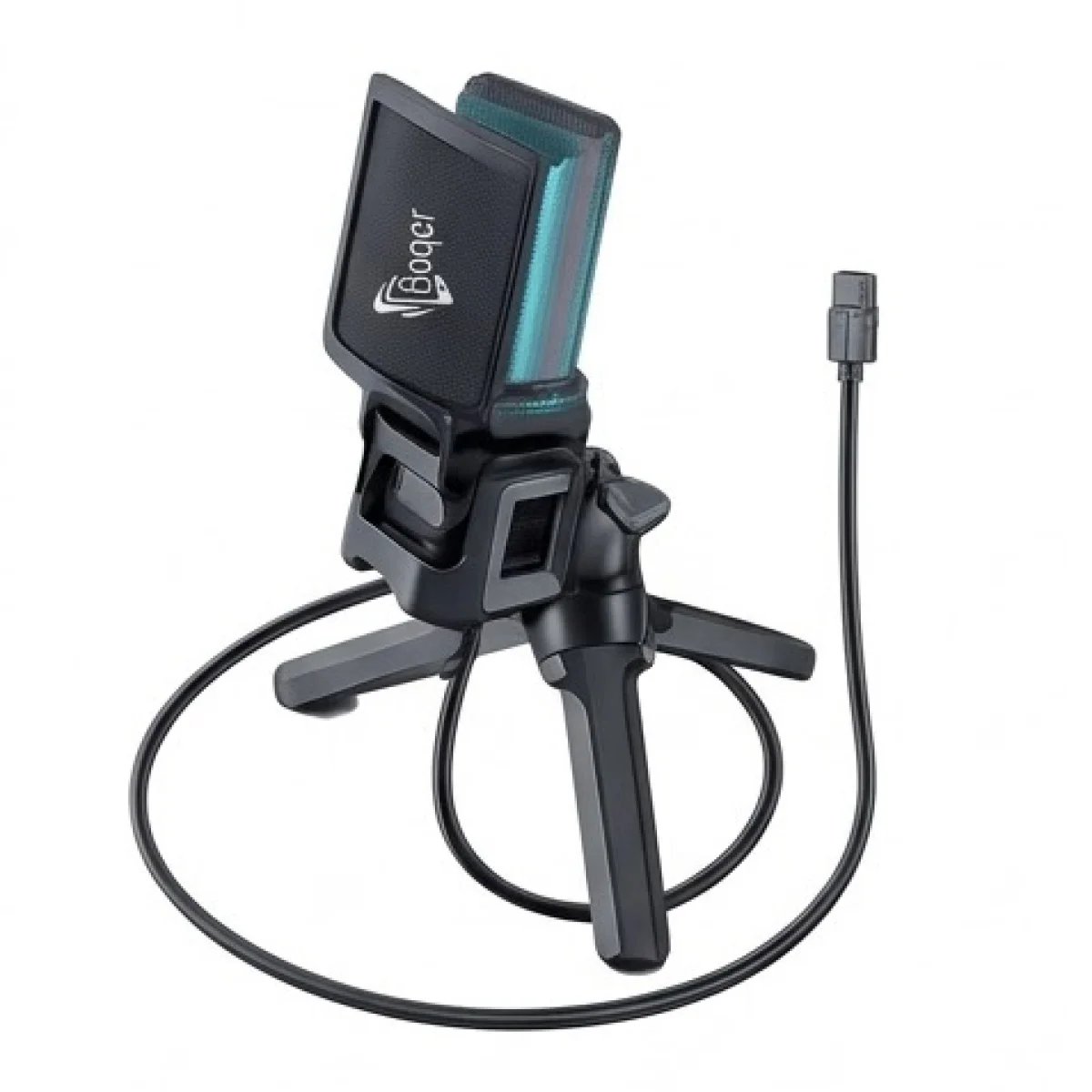 Baqer Gaming Microphone for PC – Professional Sound with RGB Lighting –A68 - صورة 5