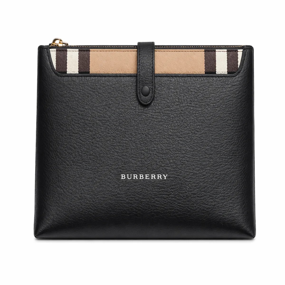 كلتش جلد بنقشة Burberry الكلاسيكية - صورة 3