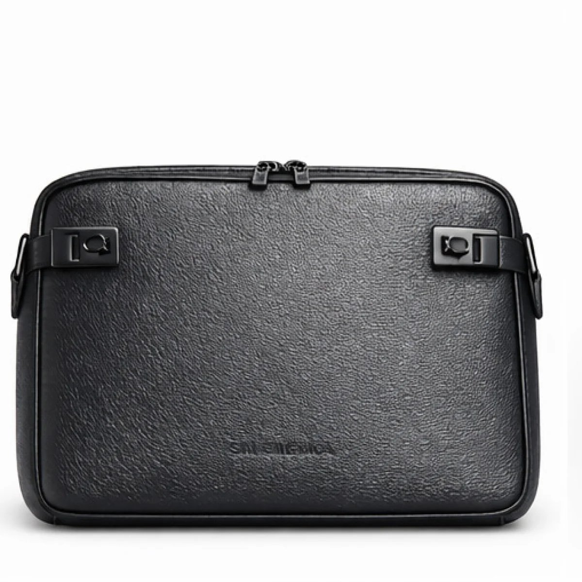 Salvatore Ferragamo Minimal Leather Crossbody Bag – Black Edition - صورة 5
