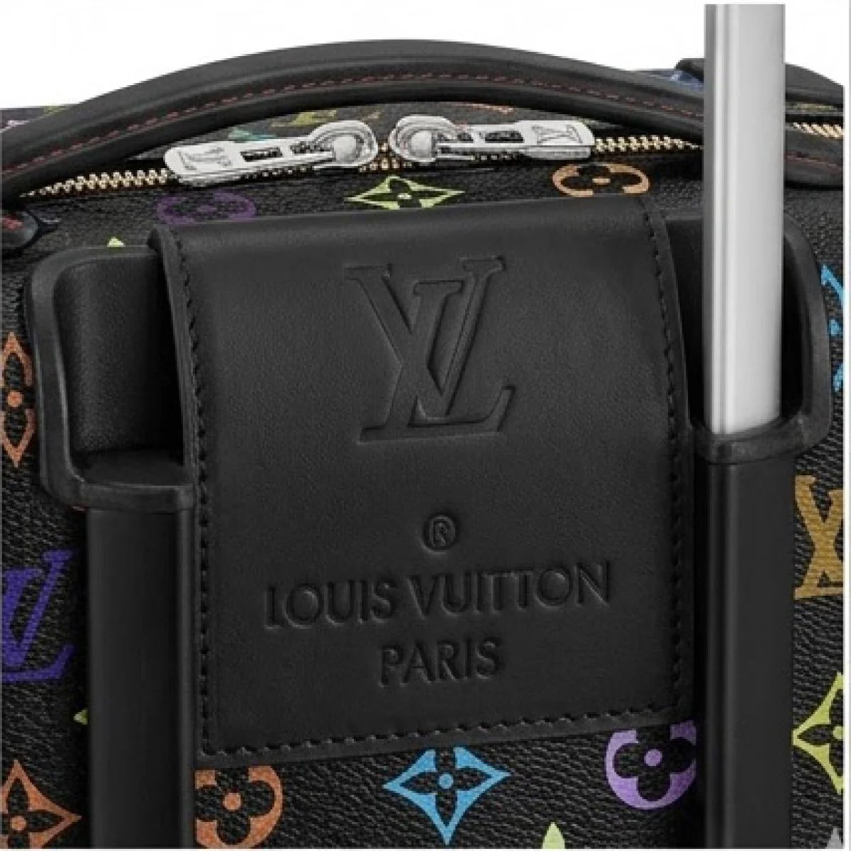 Louis Vuitton – Multicolor Rolling Travel Suitcase Black Edition - صورة 2