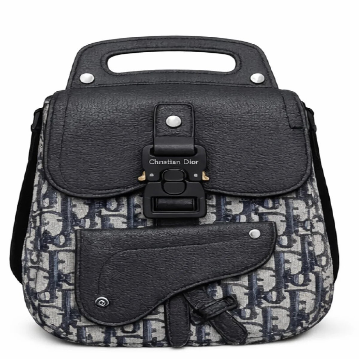 Christian Dior Oblique Mini Backpack – Black Edition - صورة 11