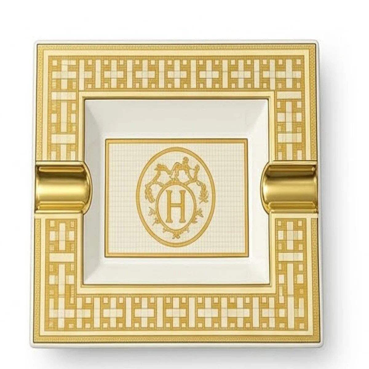 HERMÈS – Luxury Gold Classic Serving Dish - صورة 5