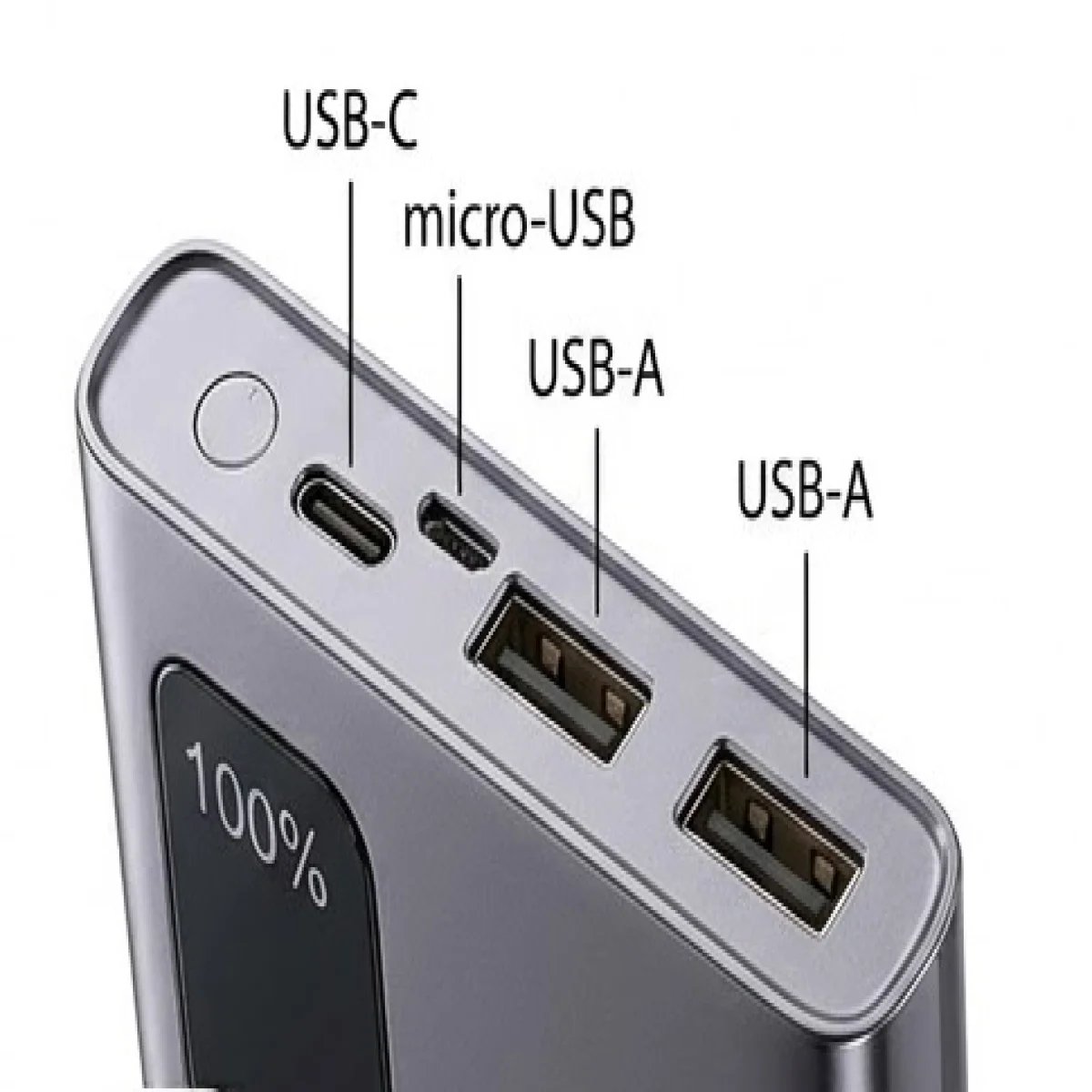 PW-B19-Baqer Power Bank 10000mAh USB - صورة 2