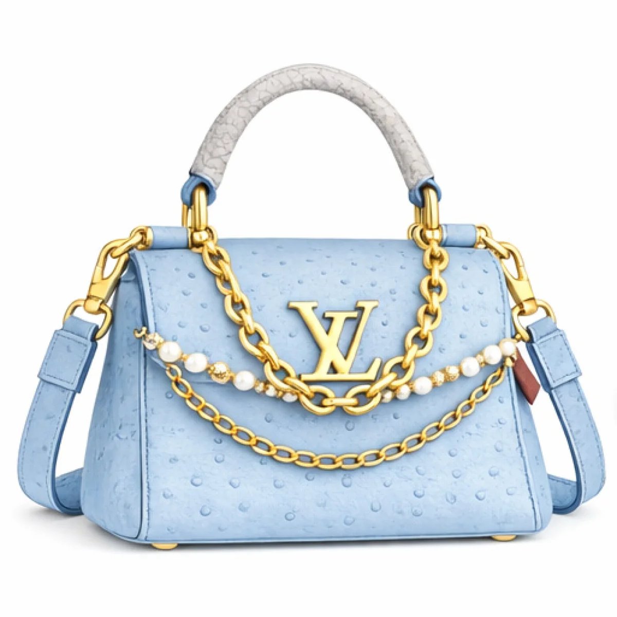 Louis Vuitton Capucines Mini Ostrich Leather Bag - صورة 5