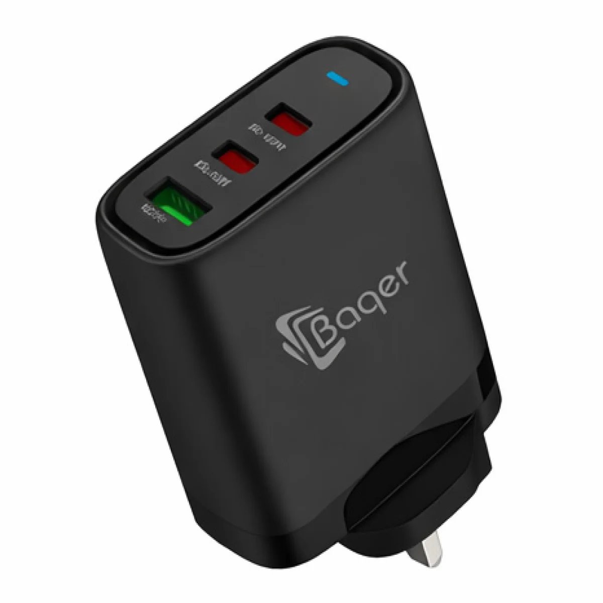 Baqer 65W Multi-Port Wall Charger (2× Type-C + USB) –TD_PA163 - صورة 2