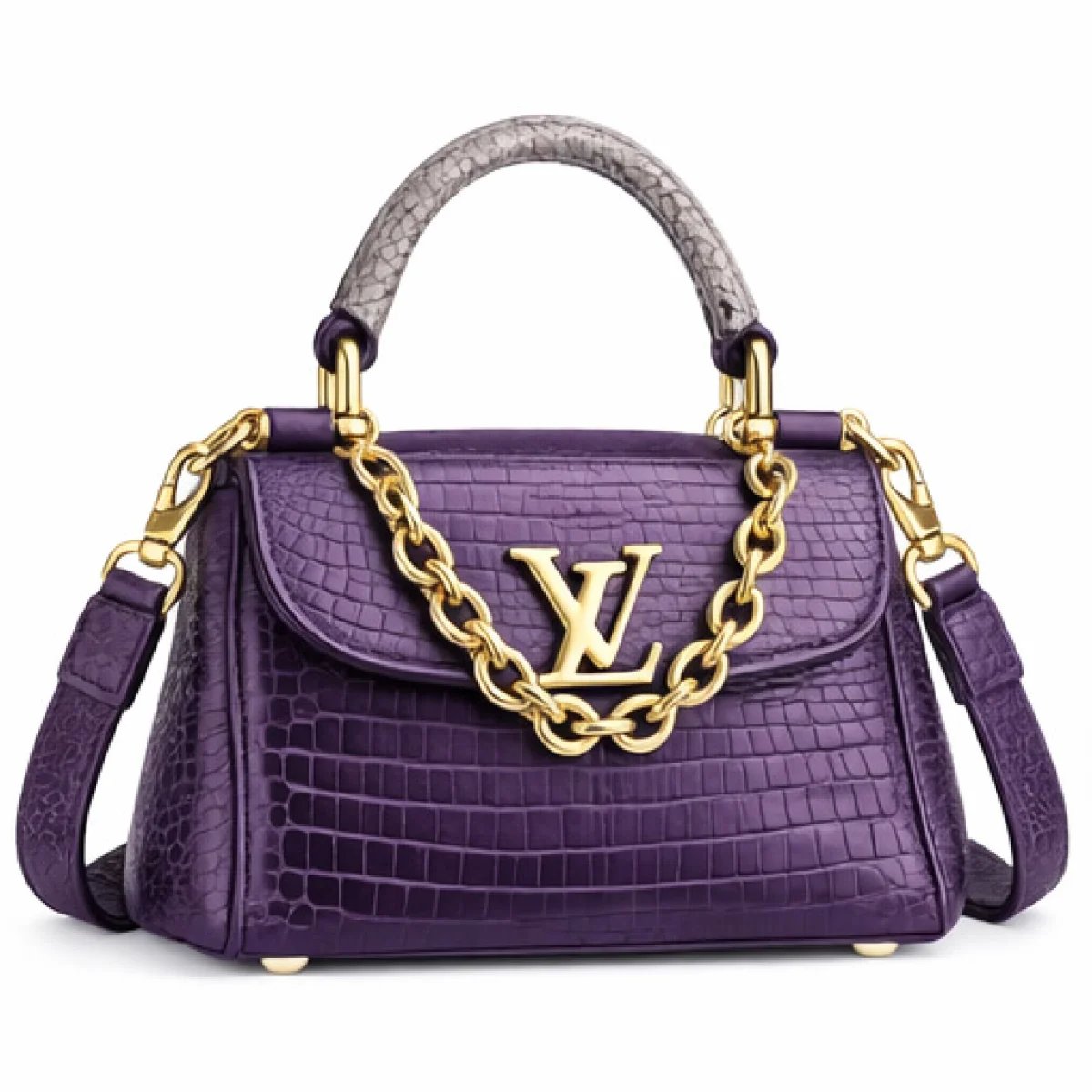 Louis Vuitton Capucines Mini Crocodile Embossed Bag - صورة 7