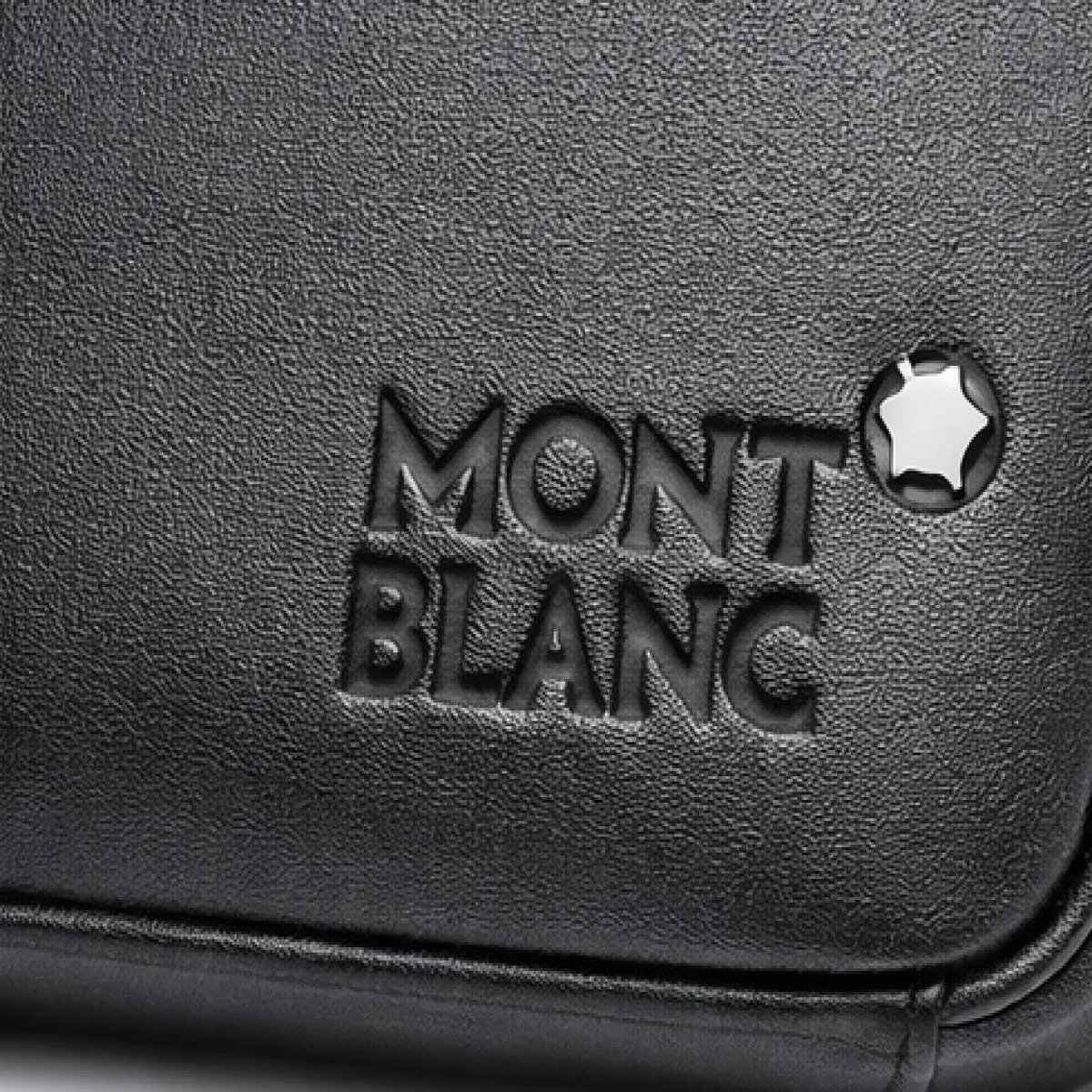 Montblanc Leather Zip Clutch Bag – Elegant Classic - صورة 2