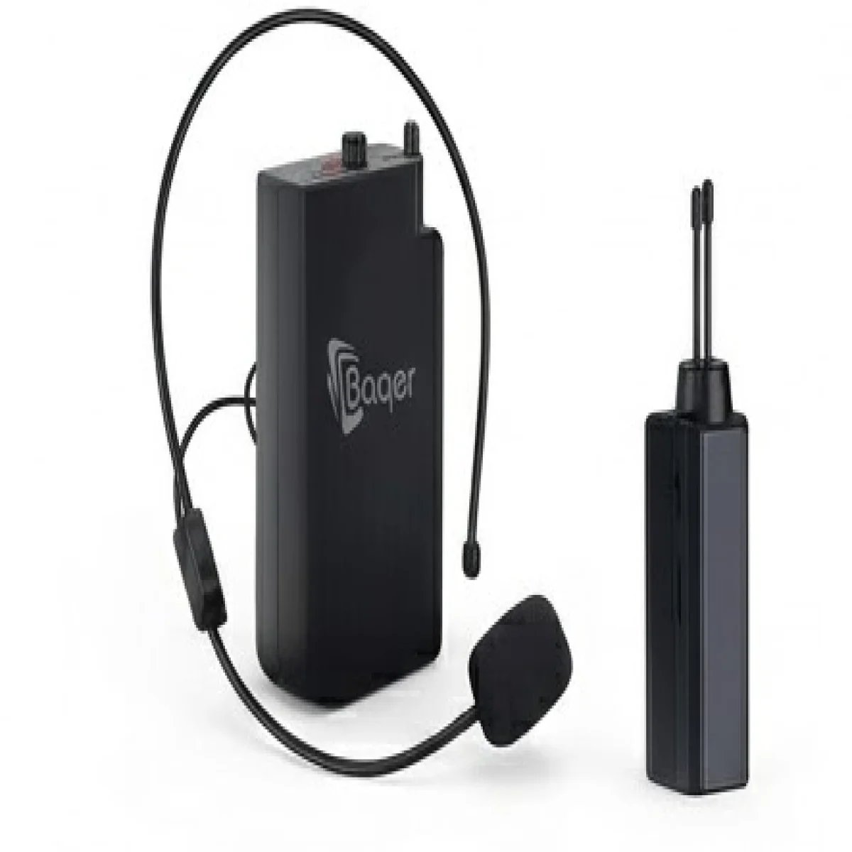 Baqer Wireless Microphone System – Portable Audio Solution with Headset –MG_201 - صورة 5