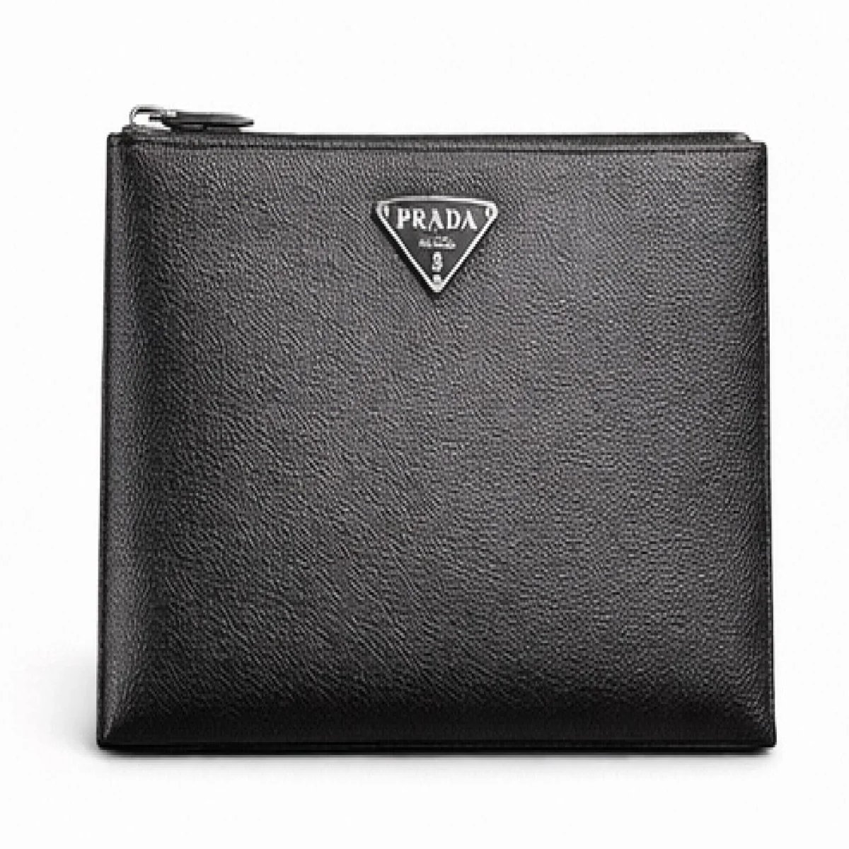 Prada – Saffiano Leather Slim Clutch – Black Edition - صورة 6