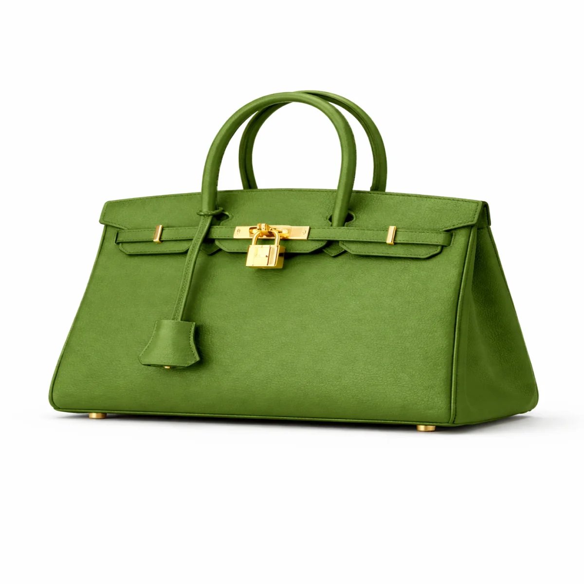 👜 حقيبة فاخرة مستوحاة من Birkin (الأخضر الزمردي) - صورة 3