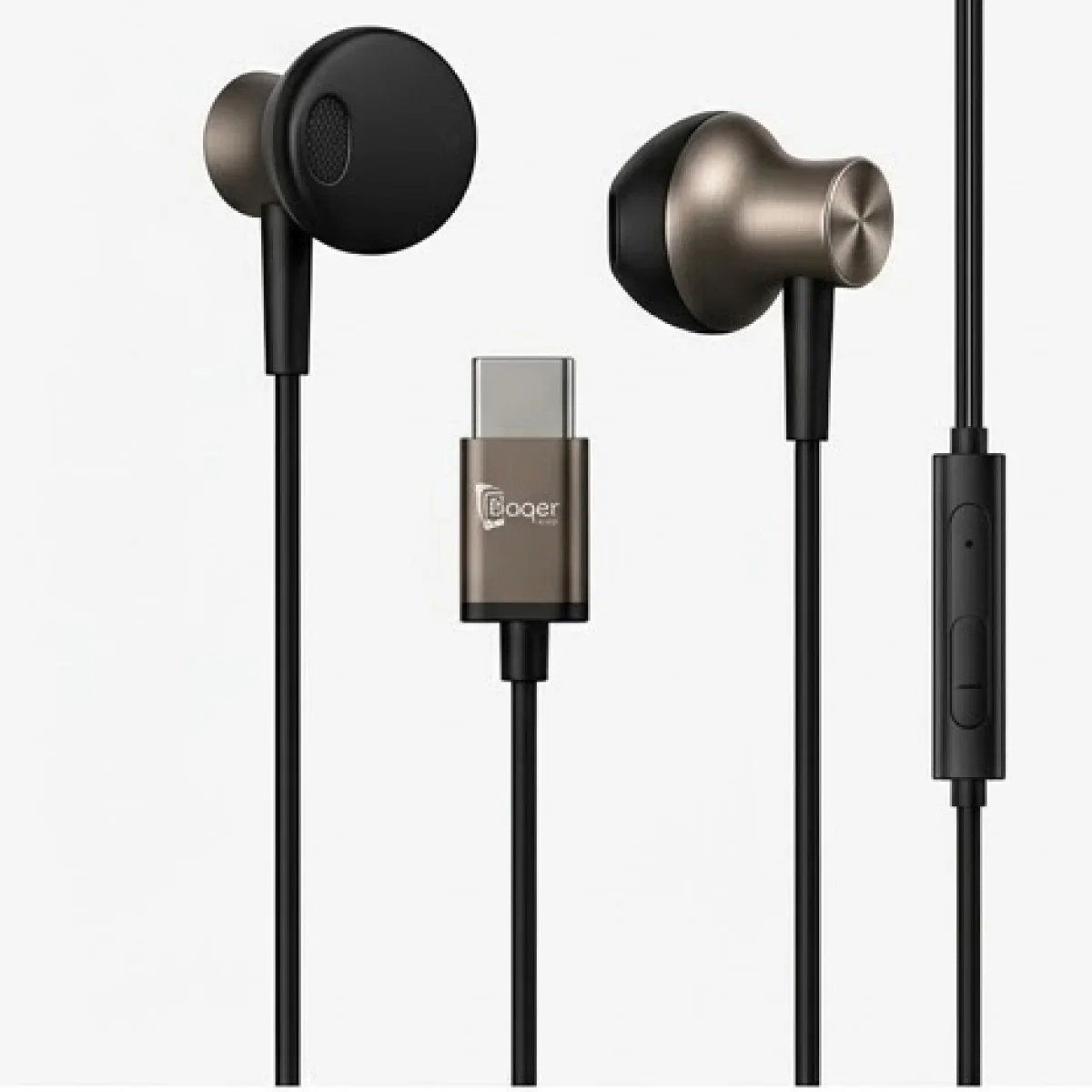 Baqer Wired Earphones with Type-C Connector – Stereo Sound –BH_081 - صورة 5