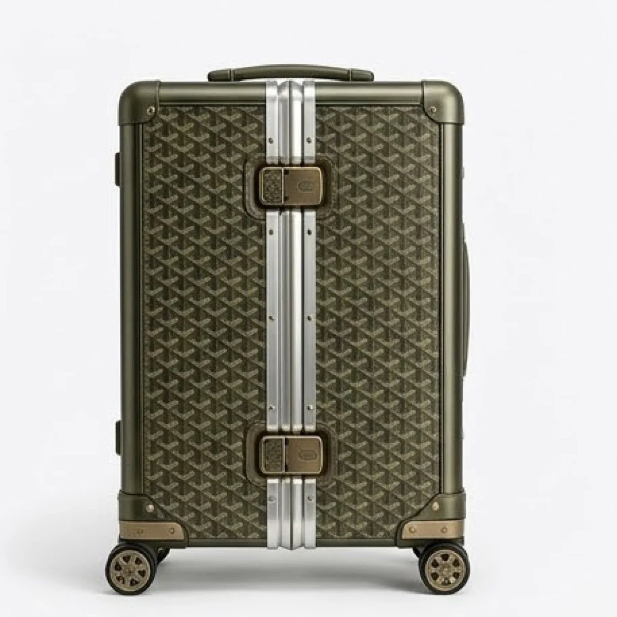 Goyard – Saint Louis Cabin Rolling Suitcase Olive Green Edition - صورة 4