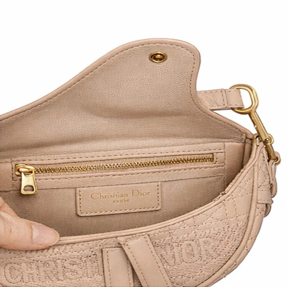 Dior Saddle Bag – Beige Edition - صورة 10