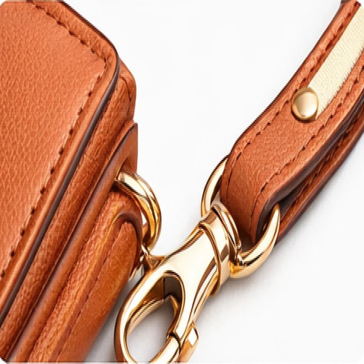 Burberry Stripe Leather Wallet Crossbody Bag - صورة 8