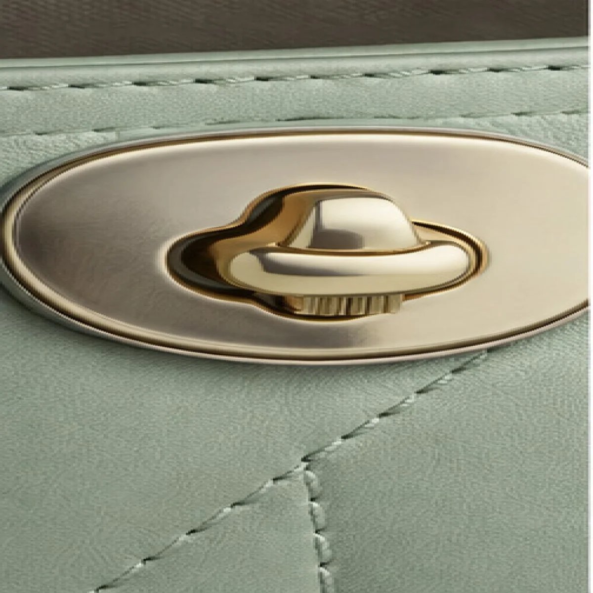 Coach Quilted Leather Top Handle Bag – Sage Green - صورة 4