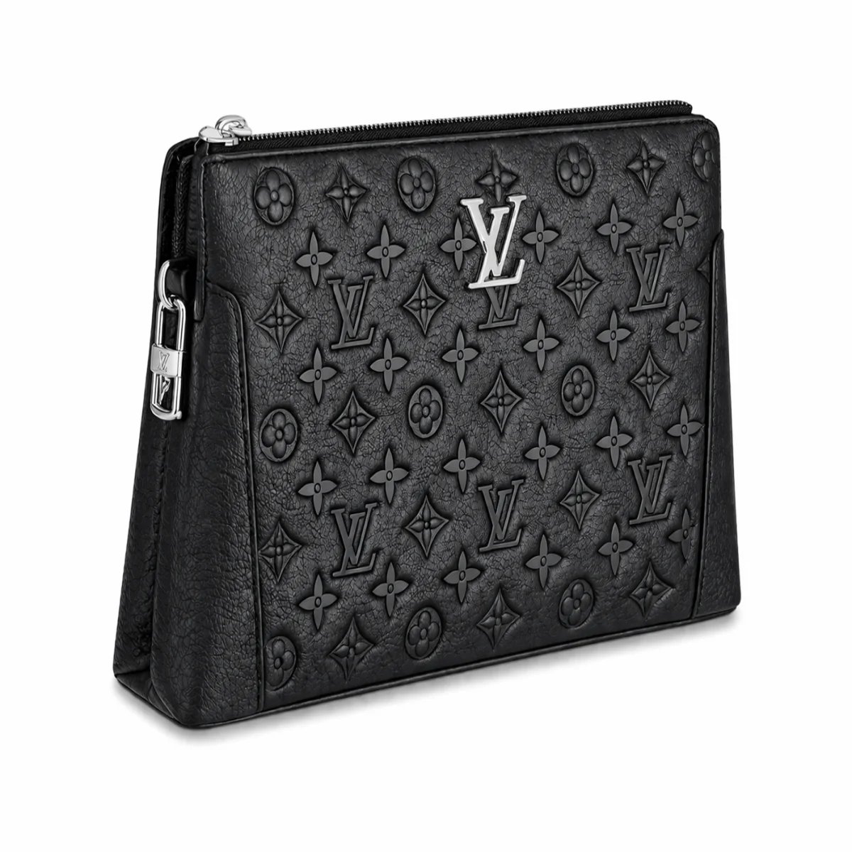 محفظة يد رجالية من لويس فيتون – تصميم Monogram بارز بلمسة عصرية - صورة 2