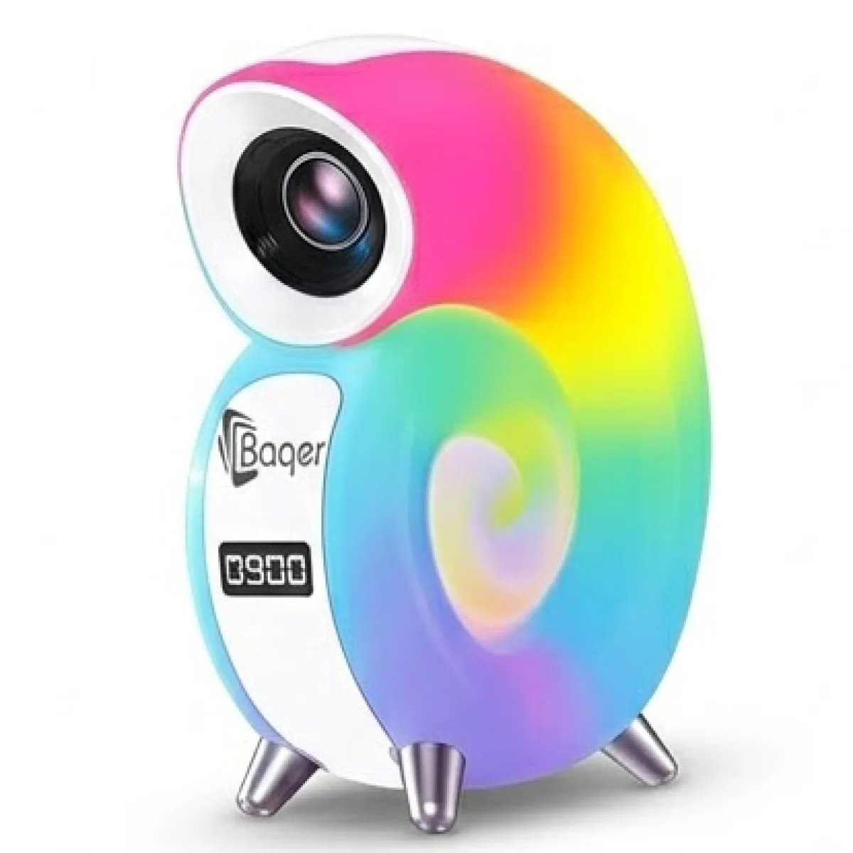 Baqer Speaker Project – Portable Speaker with Built-in Projector & RGB Lighting –N63 — صورة 5