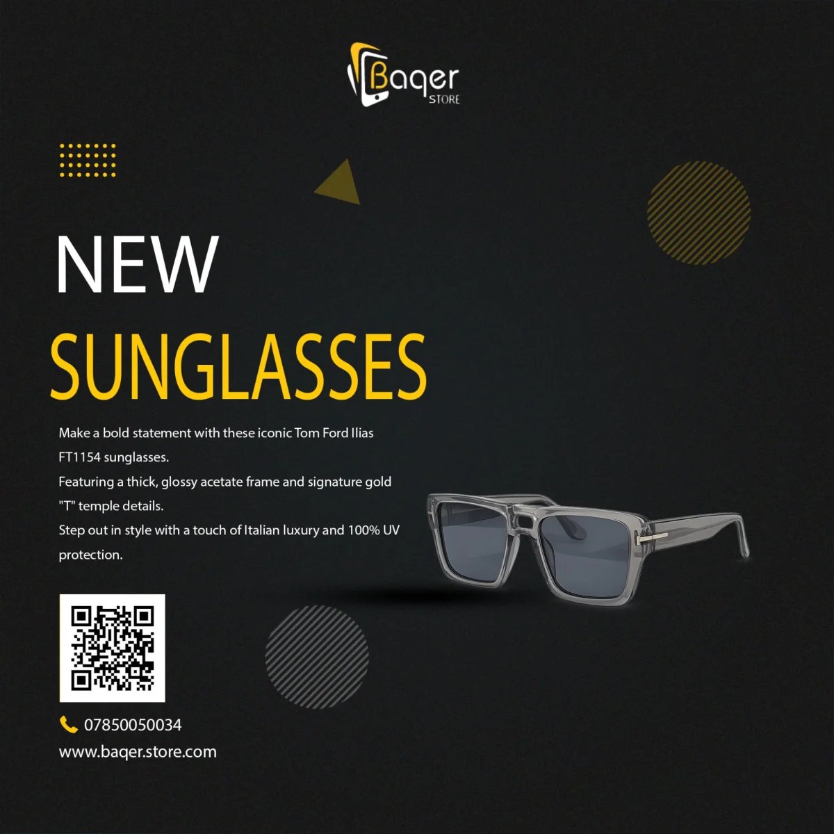 نظارات Tom Ford Ilias FT1154 - صورة 2