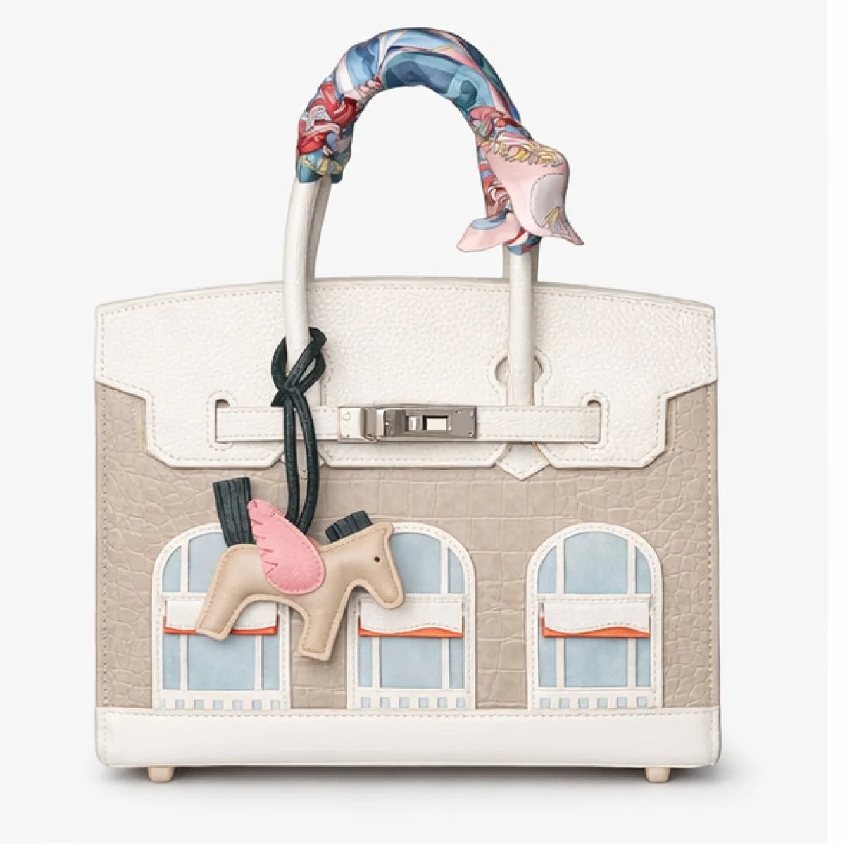 Hermès Birkin Limited Edition – Artistic Beige & White - صورة 6