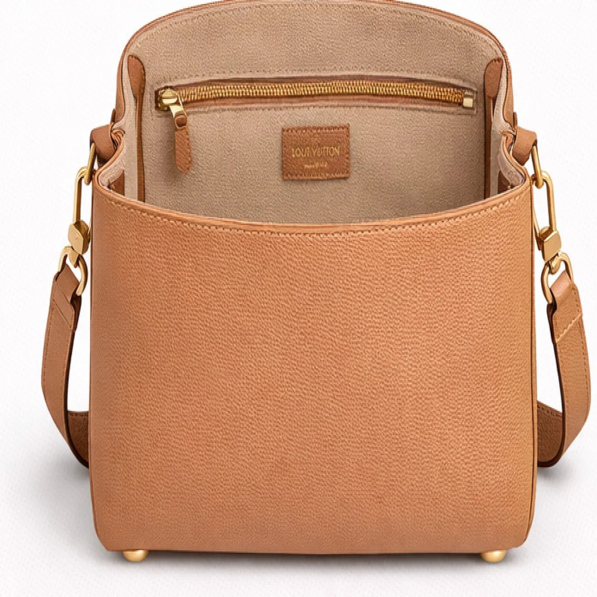 Louis Vuitton Minimal Leather Bucket Tote - صورة 5