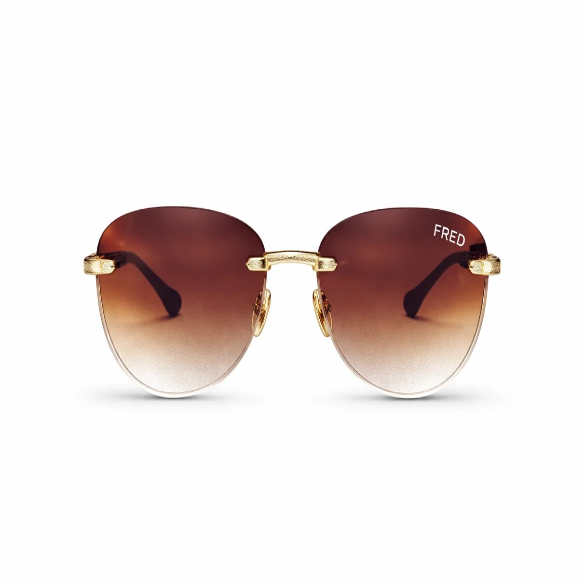 FRED Rimless Sunglasses – Timeless Luxury Redefined - صورة 3