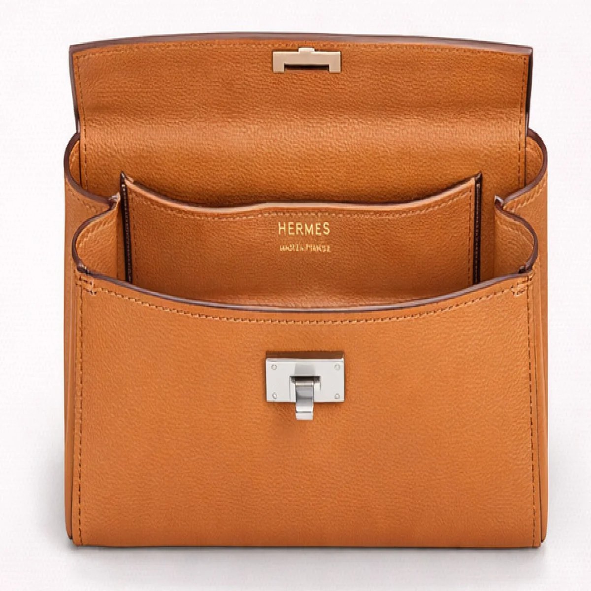 Hermès Kelly Leather Clutch Bag - صورة 10