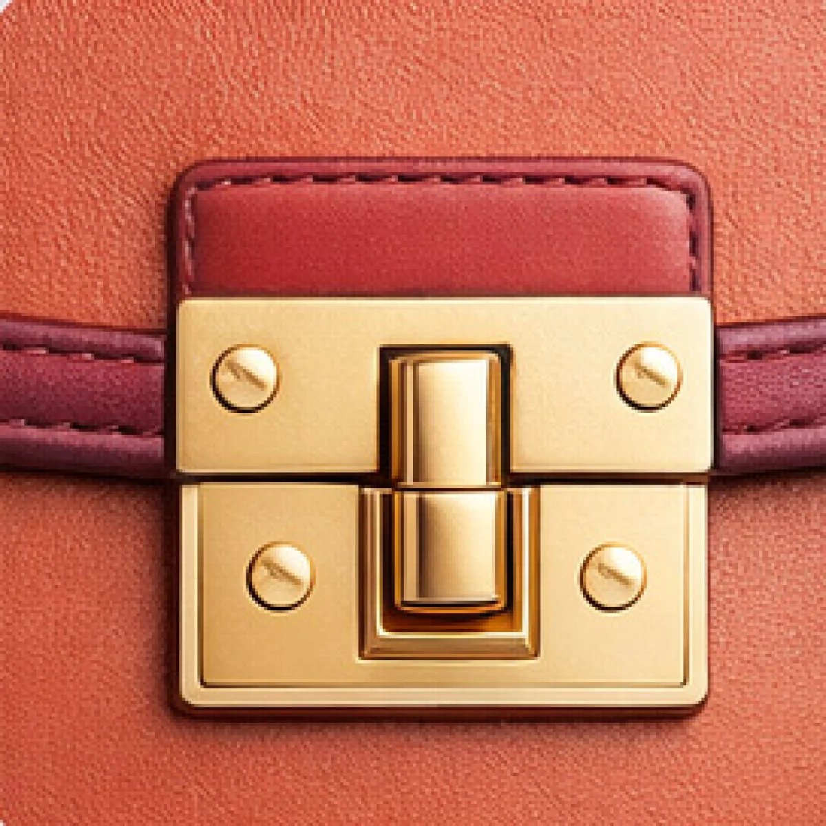 Fendi Dual Tone Leather Top Handle Bag - صورة 7