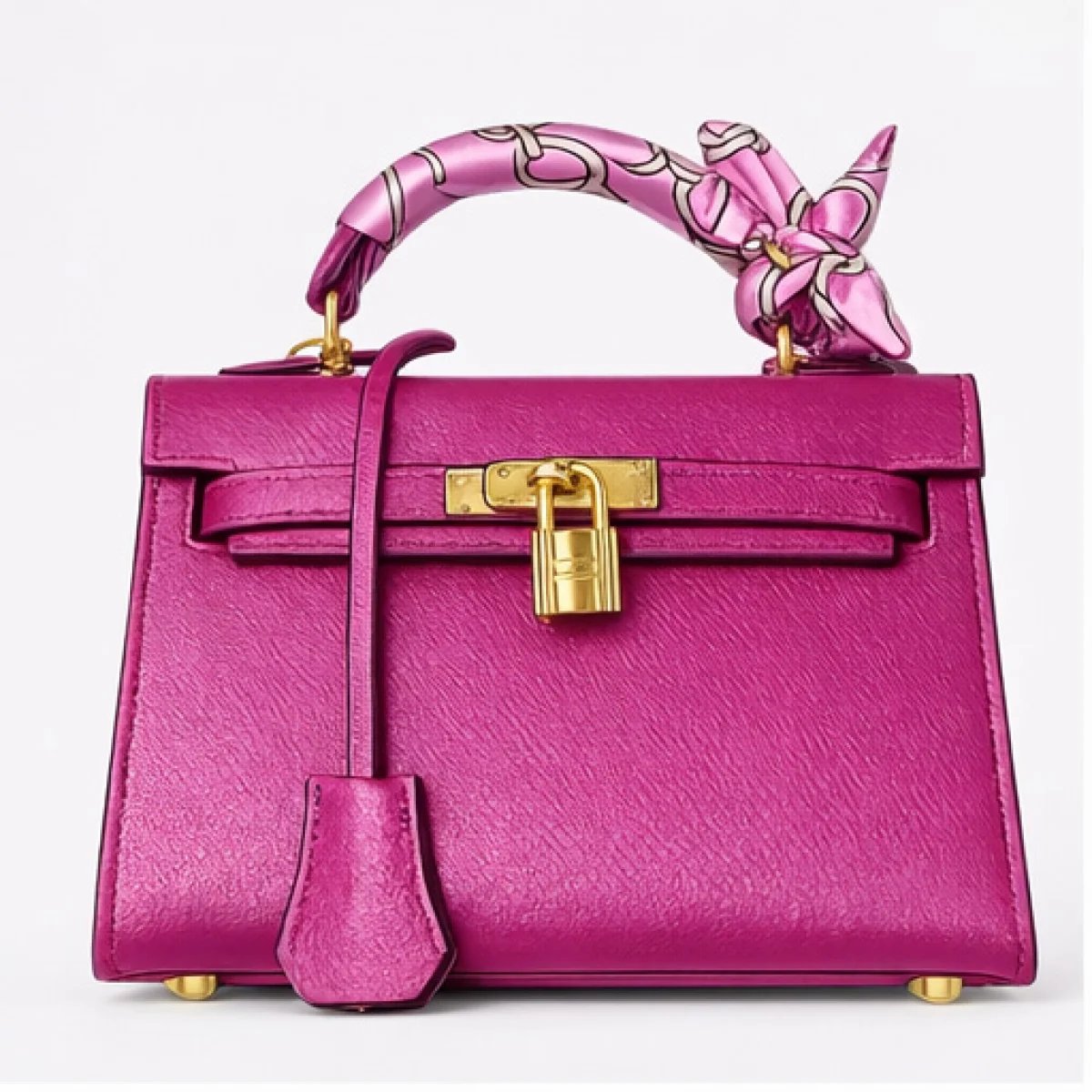 Hermès Kelly Mini Silk Handle - صورة 7