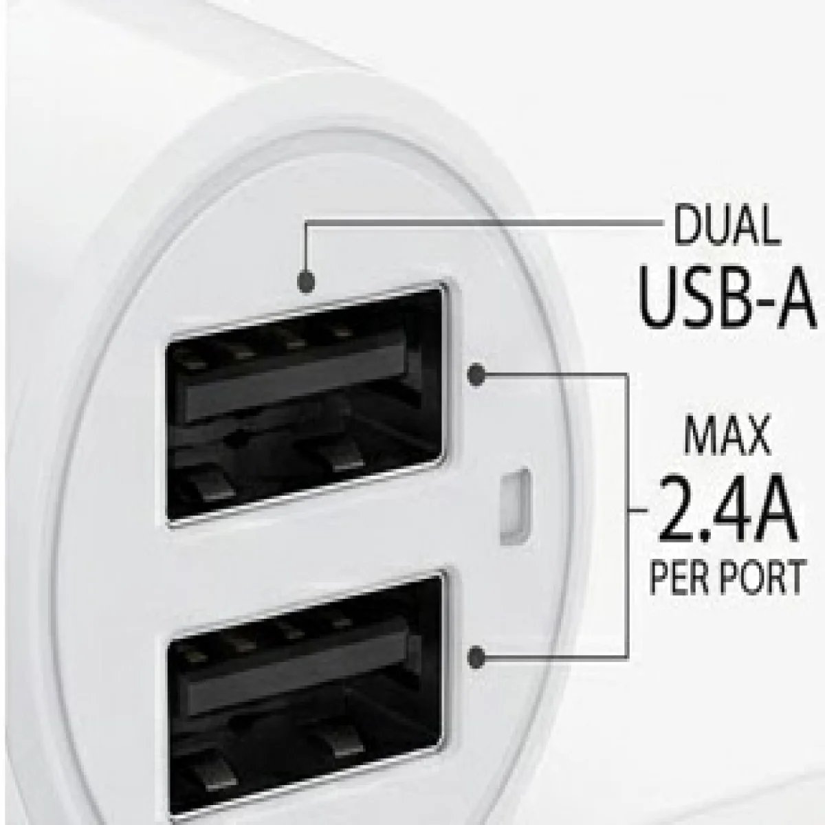 Baqer Multi-Port Wall Charger with Built-in Cable –BA_13 - صورة 3