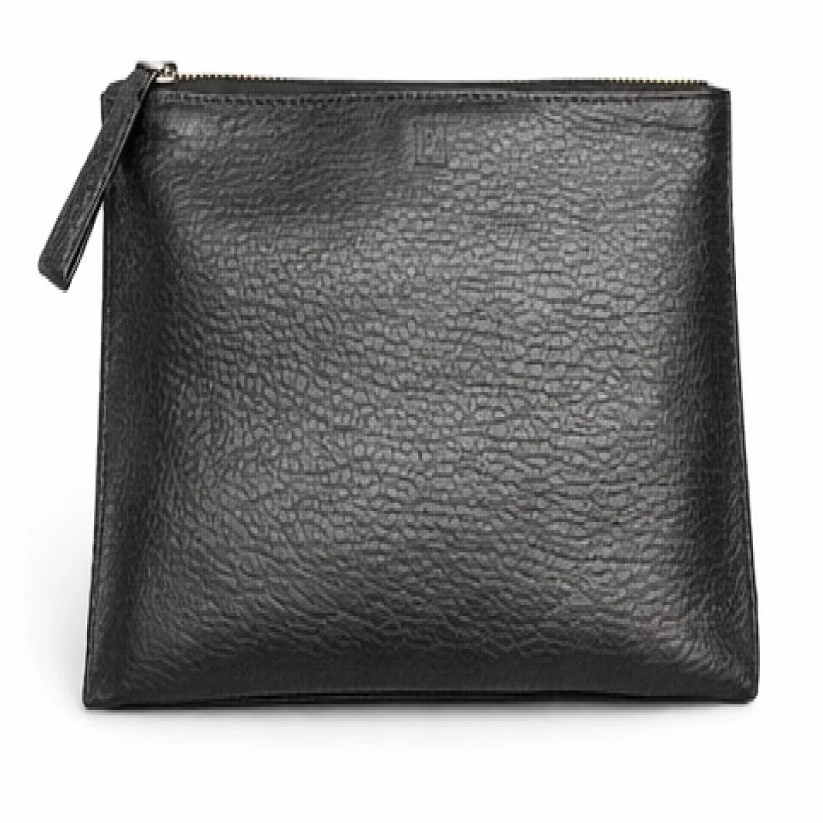 Hermès – Minimalist Leather Zip Pouch Clutch – Black Edition - صورة 5