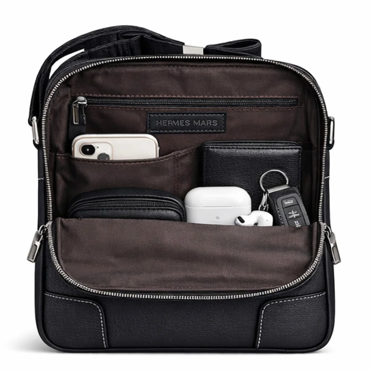 Hermès City Crossbody Classic – Black Edition - صورة 5