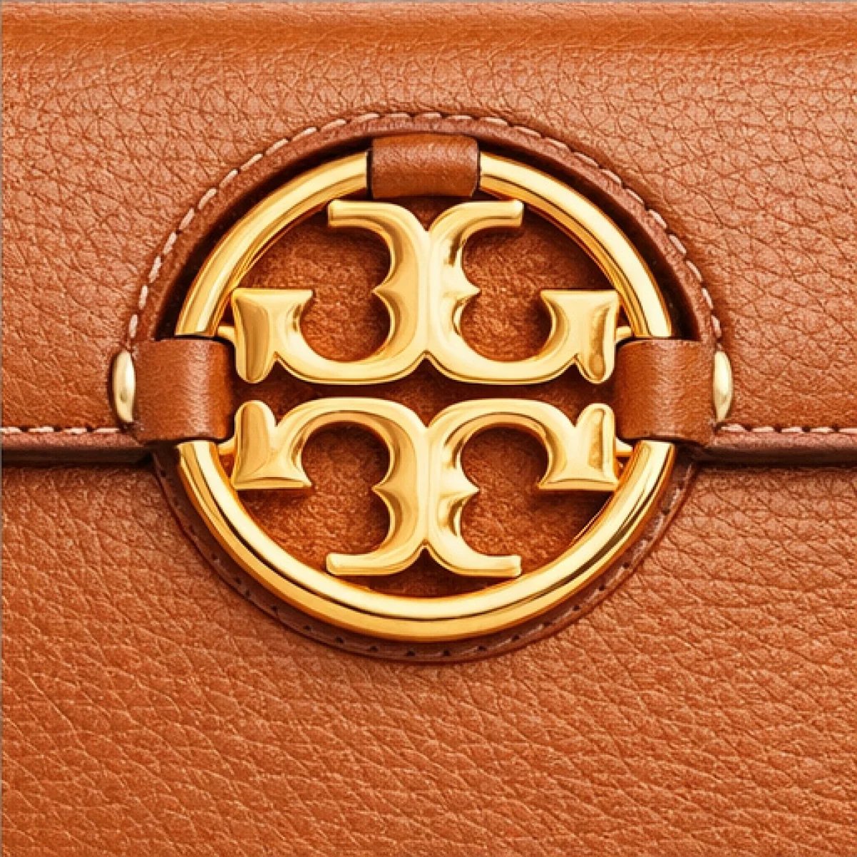 Tory Burch – Miller Chain Shoulder Bag – Brown Leather - صورة 2