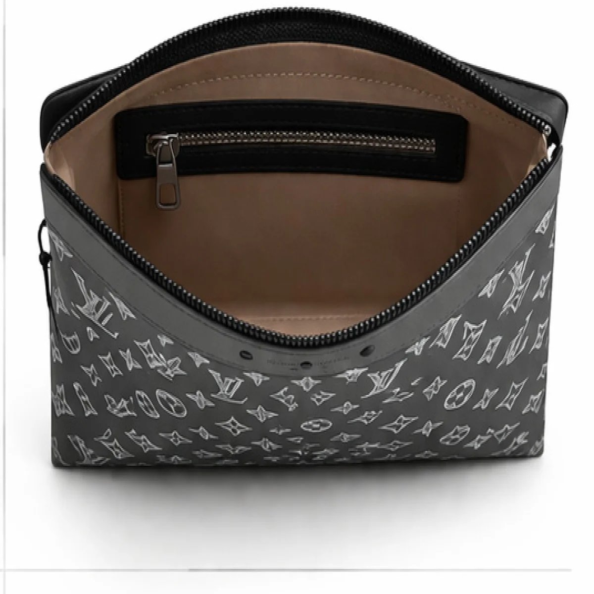 Louis Vuitton Monogram Canvas Pouch – Grey Edition - صورة 3