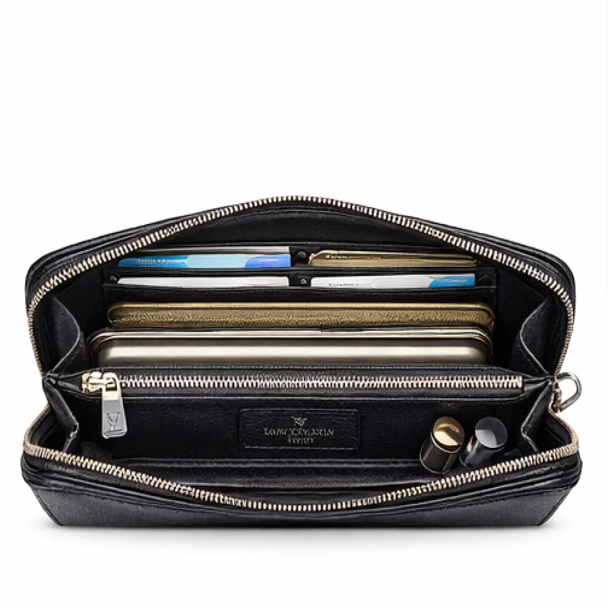 Louis Vuitton Monogram Leather Pouch – Black Edition - صورة 5