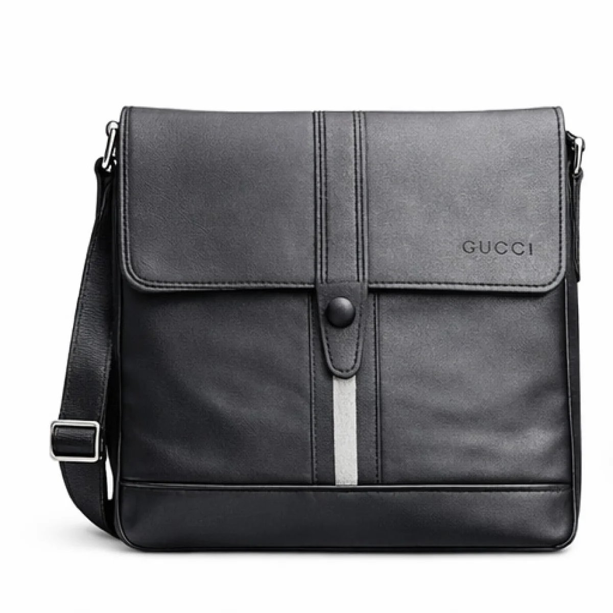 Gucci Leather Messenger Bag – Urban Minimal Edition - صورة 5
