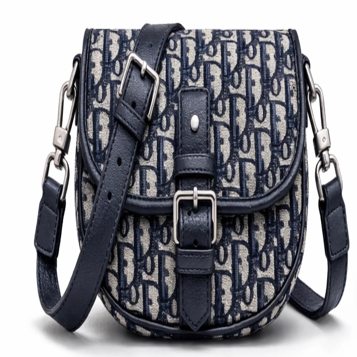 Christian Dior Oblique Canvas Saddle Crossbody Bag - صورة 5