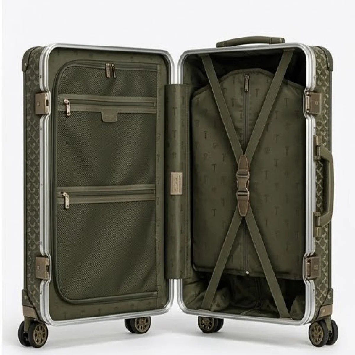 Goyard – Saint Louis Cabin Rolling Suitcase Olive Green Edition - صورة 3