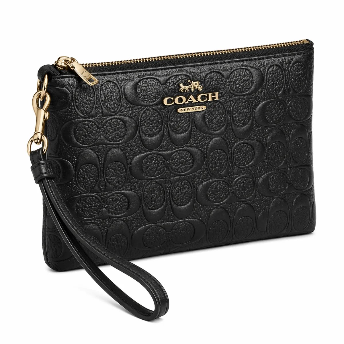 كلتش جلد بنقشة Coach – تصميم عملي وأنيق - صورة 4