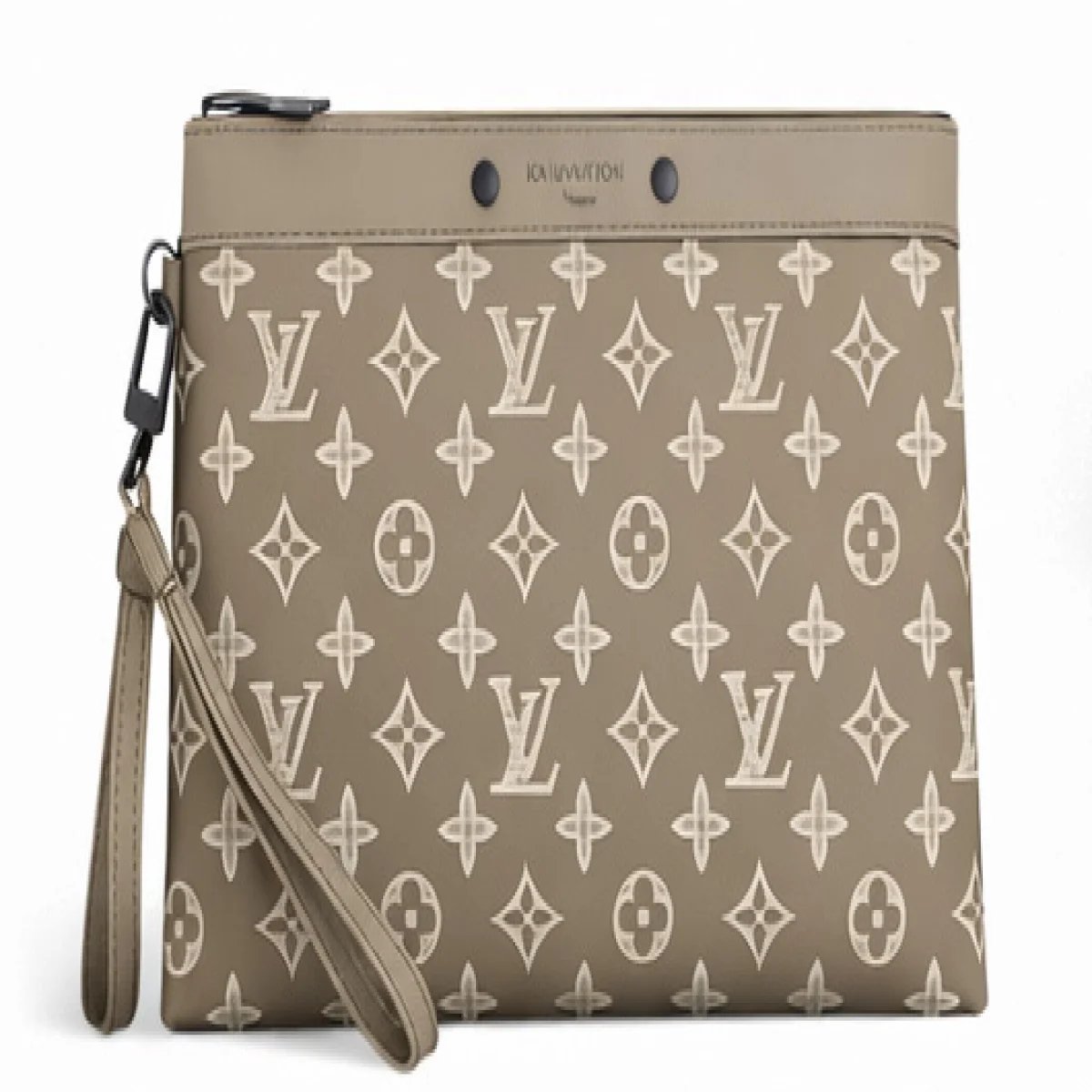 Louis Vuitton – Monogram Canvas Zip Clutch – Beige Edition - صورة 6