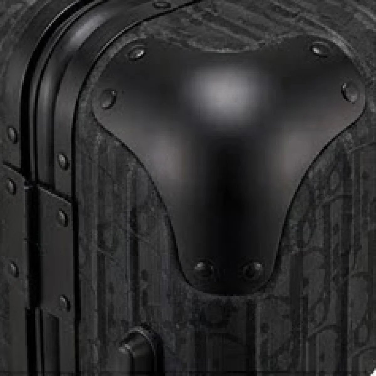 RIMOWA × Christian Dior – Dior Oblique Cabin Rolling Suitcase Black Edition - صورة 3